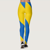 Ukraine-Flagge Leggings (Rückseite)