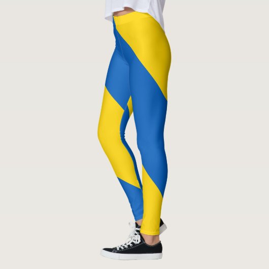 Ukraine-Flagge Leggings (Links)