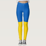 Ukraine-Flagge Leggings<br><div class="desc">Flaggen der Nationen der Welt in hoher Auflösung für Sie mit Stolz zu zeigen.</div>