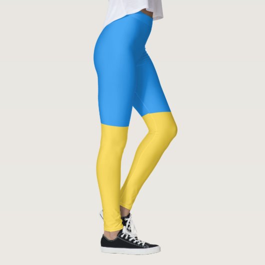 Ukraine-Flagge Leggings (Rechts)