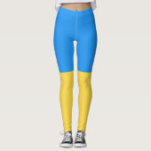 Ukraine-Flagge Leggings (Vorderseite)