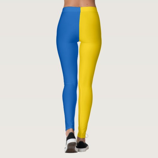 Ukraine-Flagge Leggings (Rückseite)