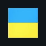 Ukraine-Flagge Leinwanddruck<br><div class="desc">Ukraine-Flagge,  Unterstützung des ukrainischen blau-gelben ukrainischen Kampfes</div>