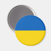 Ukraine-Flagge Magnet (Vorderseite/Rückseite)
