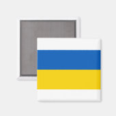 Ukraine-Flagge Magnet (Vorderseite/Rückseite)