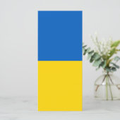 Ukraine-Flagge Menükarte (Stehend Vorderseite)