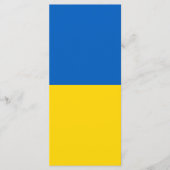 Ukraine-Flagge Menükarte (Vorderseite)