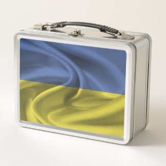 Ukraine-Flagge Metall Brotdose