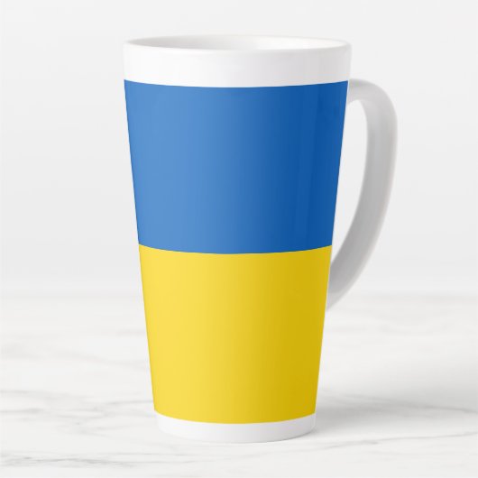 Ukraine-Flagge Milchtasse (Rechte Ecke)