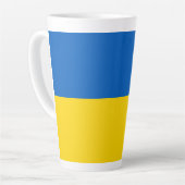 Ukraine-Flagge Milchtasse (Linke Ecke)