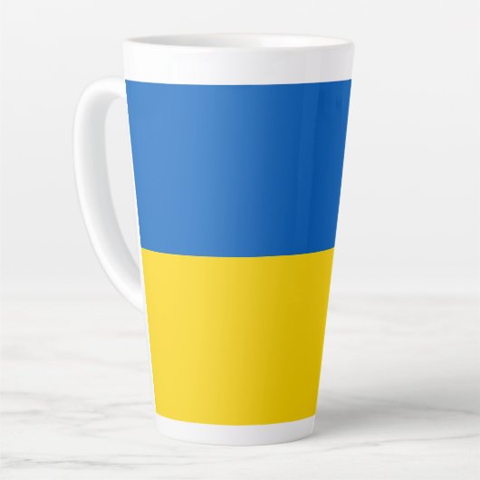 Ukraine-Flagge Milchtasse (Linke Ecke)