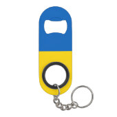 Ukraine-Flagge Mini Flaschenöffner (Rückseite)