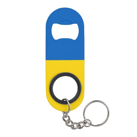 Ukraine-Flagge Mini Flaschenöffner (Rückseite)