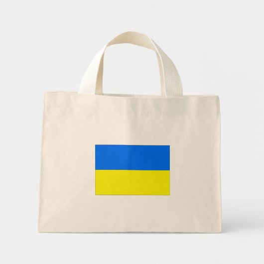 Ukraine-Flagge Mini Stoffbeutel (Vorne)