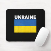 Ukraine-Flagge mit abgenutztem Design Mousepad (Mit Mouse)