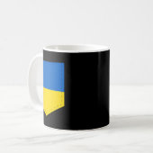 Ukraine-Flagge mit aufgedruckter ukrainischer Flag Kaffeetasse (Vorderseite Links)
