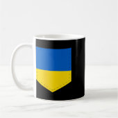 Ukraine-Flagge mit aufgedruckter ukrainischer Flag Kaffeetasse (Links)