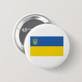 Ukraine-Flagge mit Dreieck Button (Vorne & Hinten)
