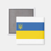 Ukraine-Flagge mit Dreieck Magnet (Vorderseite/Rückseite)