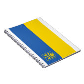 Ukraine-Flagge mit Dreieck Notizblock (Rechte Seite)