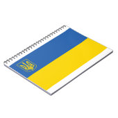 Ukraine-Flagge mit Dreieck Notizblock (Linke Seite)