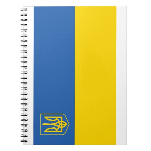 Ukraine-Flagge mit Dreieck Notizblock (Vorderseite)