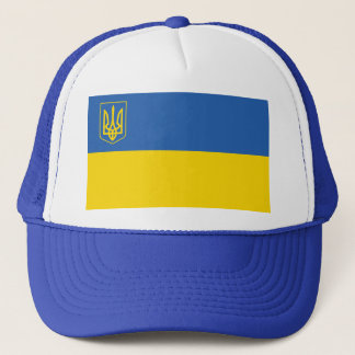 Ukraine-Flagge mit Dreieck Truckerkappe
