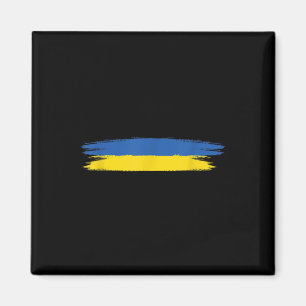 Ukraine-Flagge mit Farben blau und gelb _ kein Kri Magnet