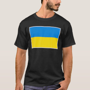 Ukraine-Flagge mit Vintager ukrainischer Landesfar T-Shirt