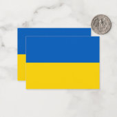 Ukraine-Flagge Mitteilungskarte (Vorderseite/Rückseite Beispiel)