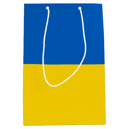 Ukraine Flagge Mittlere Geschenktüte (Vorderseite)