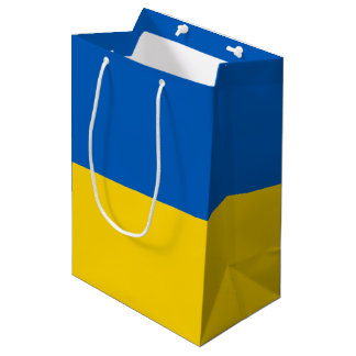 Ukraine Flagge Mittlere Geschenktüte