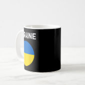 Ukraine-Flagge Modern 1 Kaffeetasse (Vorderseite Links)