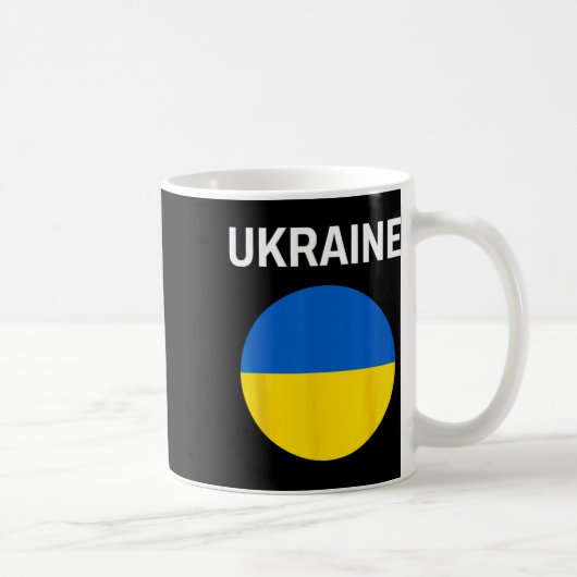 Ukraine-Flagge Modern 1 Kaffeetasse (Rechts)