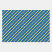 Ukraine-Flagge Modernes Streifenmuster Geschenkpapier Set (Vorderseite 3)