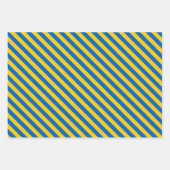 Ukraine-Flagge Modernes Streifenmuster Geschenkpapier Set (Vorderseite 2)