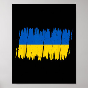 Ukraine-Flagge Nationalflagge Kiew Ukrainisch Kyiv Poster
