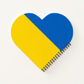 Ukraine-Flagge Notizblock (Rückseite)