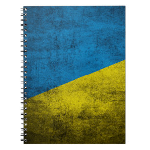 Ukraine-Flagge Notizblock