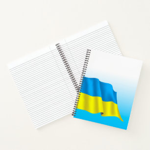 Ukraine-Flagge Notizblock