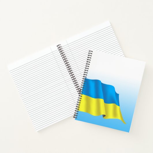 Ukraine-Flagge Notizblock (Innenseite)
