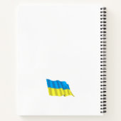Ukraine-Flagge Notizblock (Rückseite)