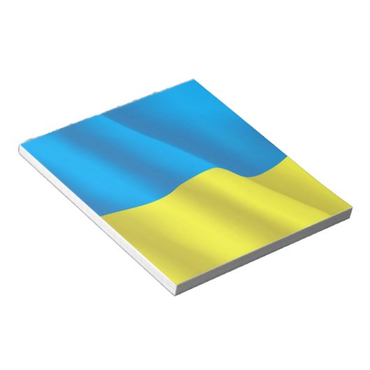 Ukraine-Flagge Notizblock (angewinkelt)