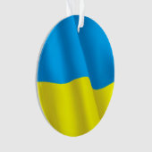 Ukraine-Flagge Ornament (Vorderseite)