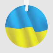 Ukraine-Flagge Ornament (Rückseite)