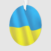Ukraine-Flagge Ornament (Vorderseite)