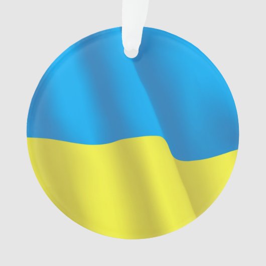 Ukraine-Flagge Ornament (Vorderseite)