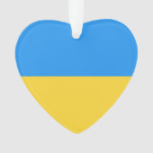 Ukraine-Flagge Ornament (Vorderseite)