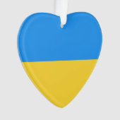 Ukraine-Flagge Ornament (Vorderseite)