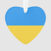 Ukraine-Flagge Ornament (Rückseite)